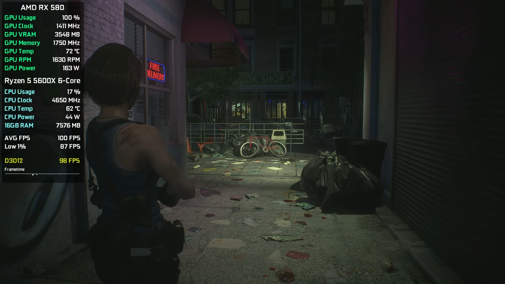 Resident Evil 3 FSR OFF